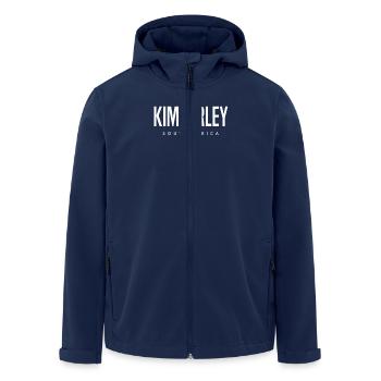 Kimberley, Afrique du Sud - Veste softshell homme en polyester recyclé Stanley/Stella - marine - Devant - AI Model Male 185 light (185cm)