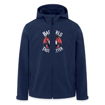 Les mauvaises filles ont meilleur goût ! Gothique Gothique Emo Baddie - Veste softshell homme en polyester recyclé Stanley/Stella - marine - Devant - AI Model Male 185 light (185cm)