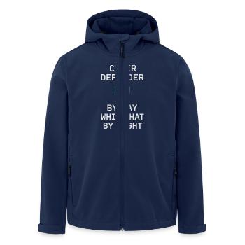 Cybersécurité Info Sec White Hat Hacker Éthique - Veste softshell homme en polyester recyclé Stanley/Stella - marine - Devant - AI Model Male 185 light (185cm)