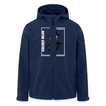Anton Guenther - Recycelte Männer Softshell-Jacke von Stanley/Stella - Navy - Vorne - AI Model Male 185 light (185cm)