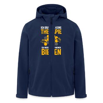 Biene Imker Geschenk Honig Honig Dealer Hobby - Recycelte Männer Softshell-Jacke von Stanley/Stella - Navy - Vorne - AI Model Male 185 light (185cm)