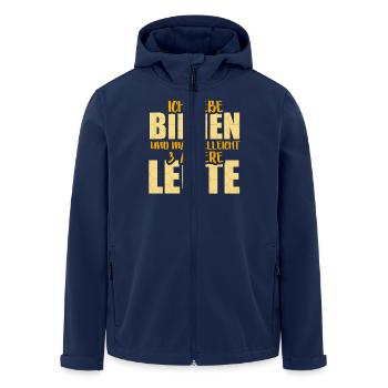 Biene Imker Geschenk Honig Honig Dealer Hobby - Recycelte Männer Softshell-Jacke von Stanley/Stella - Navy - Vorne - AI Model Male 185 light (185cm)
