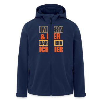 Imker Bienenzüchter Spruch Bienenliebhaber Imkerei - Recycelte Männer Softshell-Jacke von Stanley/Stella - Navy - Vorne - AI Model Male 185 light (185cm)