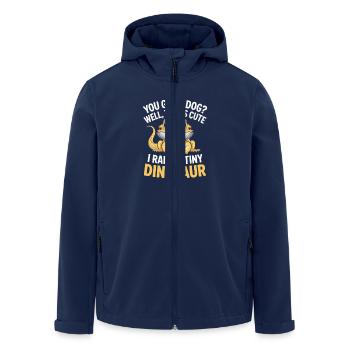 Bearded Dragon Reptile Lover Lizard Pet - Men’s Recycled Softshell Jacket by Stanley/Stella - navy - Front - AI Model Male 185 light (185cm)