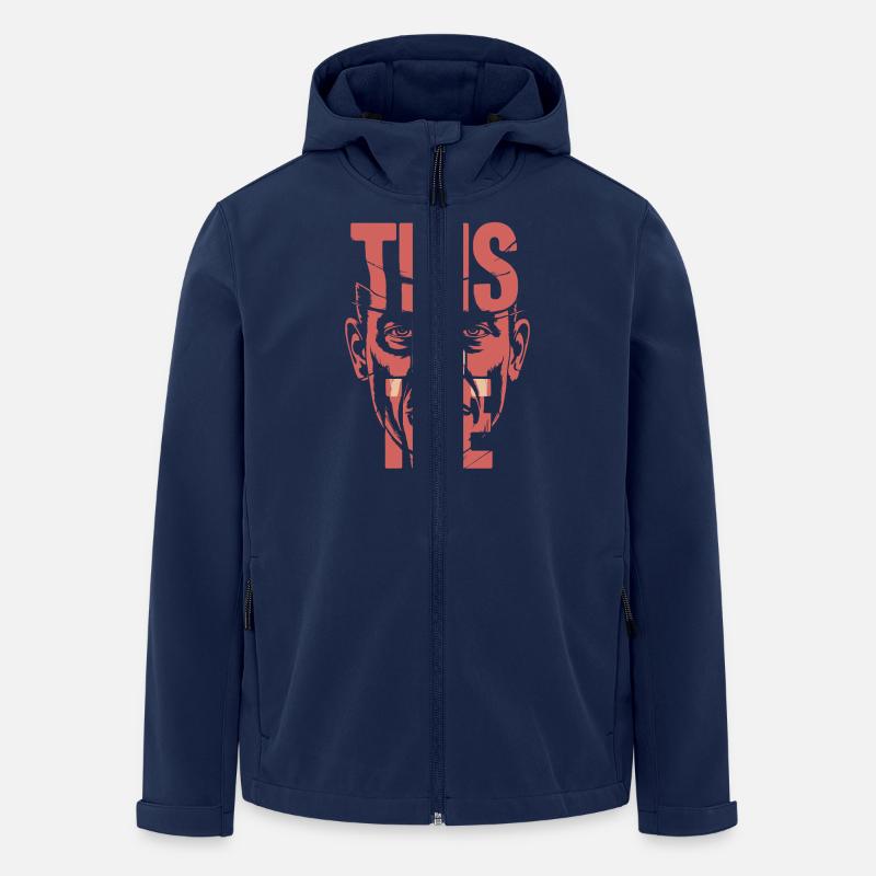 THIS IS ME - Men’s Recycled Softshell Jacket by Stanley/Stella - navy