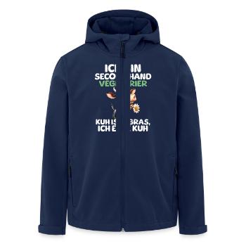 Végétarien d’occasion - Veste softshell homme en polyester recyclé Stanley/Stella - marine - Devant - AI Model Male 185 light (185cm)