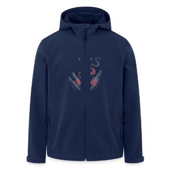 L’ÉPÉE ULTIME - Veste softshell homme en polyester recyclé Stanley/Stella - marine - Devant - AI Model Male 185 light (185cm)