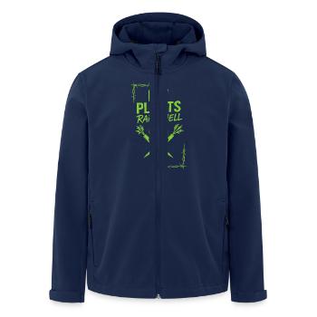 Vegan Punk Rebel Vegan Vegan Anarchist Vegan - Men’s Recycled Softshell Jacket by Stanley/Stella - navy - Front - AI Model Male 185 light (185cm)