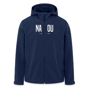Nantou, Taiwan - Men’s Recycled Softshell Jacket by Stanley/Stella - navy - Front - AI Model Male 185 light (185cm)