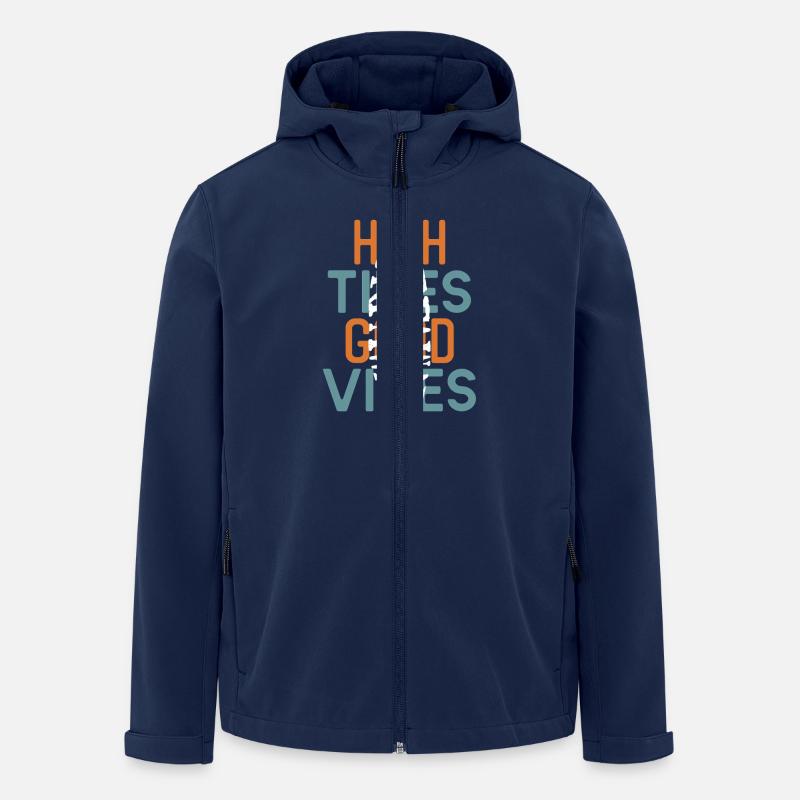 Weg surfen Surf Away - Recycelte Männer Softshell-Jacke von Stanley/Stella - Navy