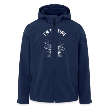 I’m the King – Chess Design - Recycelte Männer Softshell-Jacke von Stanley/Stella - Navy - Vorne - AI Model Male 185 light (185cm)