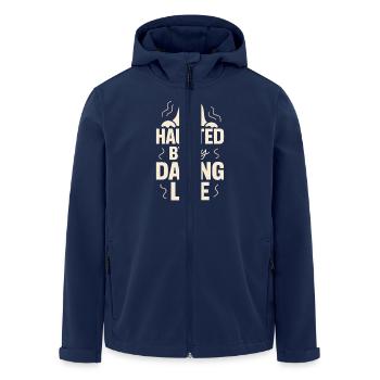 Ghostly breakup-humor-dating-mistake-single - Men’s Recycled Softshell Jacket by Stanley/Stella - navy - Front - AI Model Male 185 light (185cm)