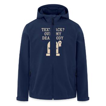 Ghostly breakup-humor-dating-mistake-single - Men’s Recycled Softshell Jacket by Stanley/Stella - navy - Front - AI Model Male 185 light (185cm)