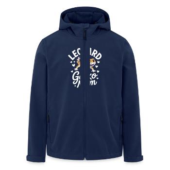 Leopardgecko Mom Leopards Gecko Reptilien - Recycelte Männer Softshell-Jacke von Stanley/Stella - Navy - Vorne - AI Model Male 185 light (185cm)
