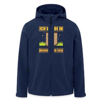 Bienenzucht Imker Imkerei Lustig Bienen Spruch - Recycelte Männer Softshell-Jacke von Stanley/Stella - Navy - Vorne - AI Model Male 185 light (185cm)