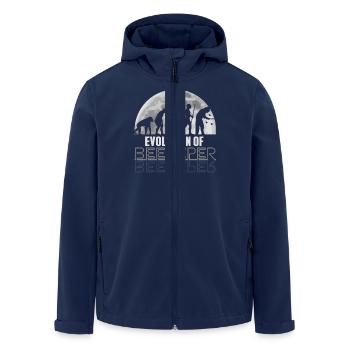 Hobbyimker Imker Bienen Flüsterer Imkern Honig - Recycelte Männer Softshell-Jacke von Stanley/Stella - Navy - Vorne - AI Model Male 185 light (185cm)