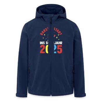 Kita Farewell First Grade School Enrollment 2025 - Men’s Recycled Softshell Jacket by Stanley/Stella - navy - Front - AI Model Male 185 light (185cm)