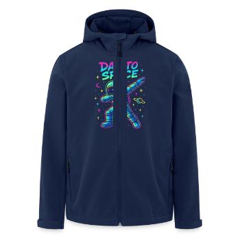 Dab To Space Astronaut Adventure - Men’s Recycled Softshell Jacket by Stanley/Stella - navy - Front - AI Model Male 185 light (185cm)