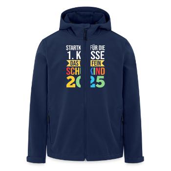 Kita Farewell First Grade School Enrollment 2025 - Men’s Recycled Softshell Jacket by Stanley/Stella - navy - Front - AI Model Male 185 light (185cm)