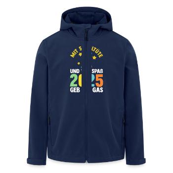 Kita Farewell First Grade School Enrollment 2025 - Men’s Recycled Softshell Jacket by Stanley/Stella - navy - Front - AI Model Male 185 light (185cm)