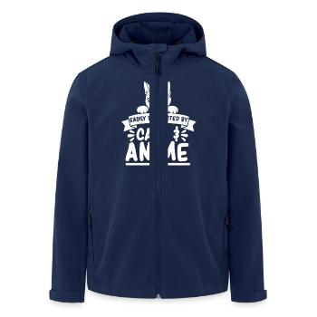 Anime Manga Otaku Kawaii Katzen Katze Kätzchen - Recycelte Männer Softshell-Jacke von Stanley/Stella - Navy - Vorne - AI Model Male 185 light (185cm)