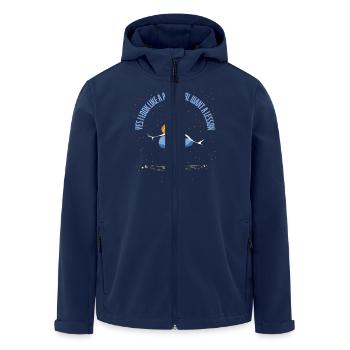 Anime Manga Otaku Kawaii Japan Cosplay Comic - Recycelte Männer Softshell-Jacke von Stanley/Stella - Navy - Vorne - AI Model Male 185 light (185cm)