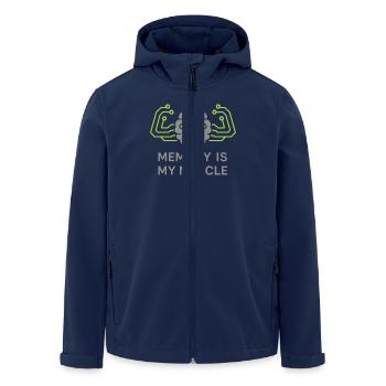 Memory Athlete Mnemonic Brain Training Mental - Men’s Recycled Softshell Jacket by Stanley/Stella - navy - Front - AI Model Male 185 light (185cm)