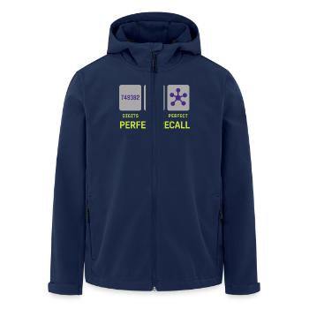 Memory Athlete Mnemonic Brain Training Mental - Men’s Recycled Softshell Jacket by Stanley/Stella - navy - Front - AI Model Male 185 light (185cm)