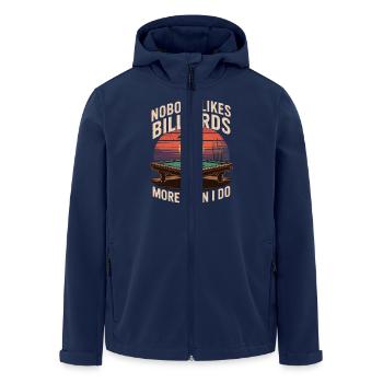 Nobody Likes Billiards More Than I Do - Recycelte Männer Softshell-Jacke von Stanley/Stella - Navy - Vorne - AI Model Male 185 light (185cm)