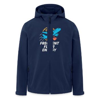 Flight Attendant Cabin Crew Life Aviation - Men’s Recycled Softshell Jacket by Stanley/Stella - navy - Front - AI Model Male 185 light (185cm)