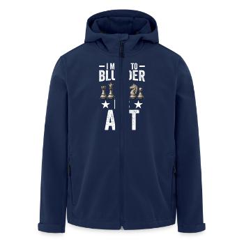 Modern Chess Opening Apparel Blunder Art - Recycelte Männer Softshell-Jacke von Stanley/Stella - Navy - Vorne - AI Model Male 185 light (185cm)