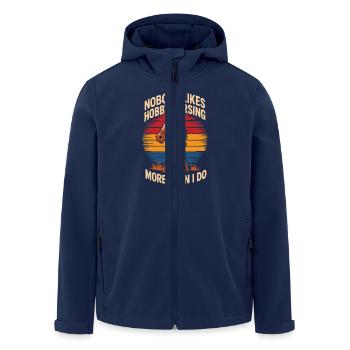 Nobody likes Hobby Horsing more than I do - Recycelte Männer Softshell-Jacke von Stanley/Stella - Navy - Vorne - AI Model Male 185 light (185cm)