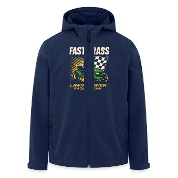 Rasenmäher-rennen Rasenmäher-rennen Rasenmäher - Recycelte Männer Softshell-Jacke von Stanley/Stella - Navy - Vorne - AI Model Male 185 light (185cm)