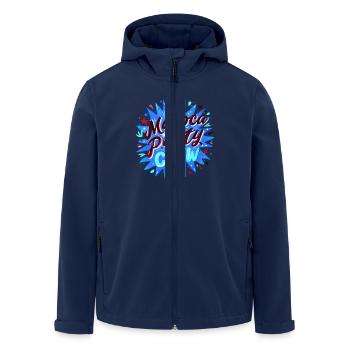 Mallorca Party Crew - Men’s Recycled Softshell Jacket by Stanley/Stella - navy - Front - AI Model Male 185 light (185cm)