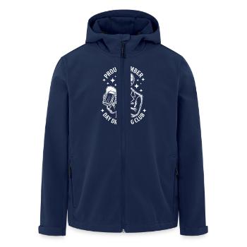 Proud Member – Day Drinking Club - Recycelte Männer Softshell-Jacke von Stanley/Stella - Navy - Vorne - AI Model Male 185 light (185cm)