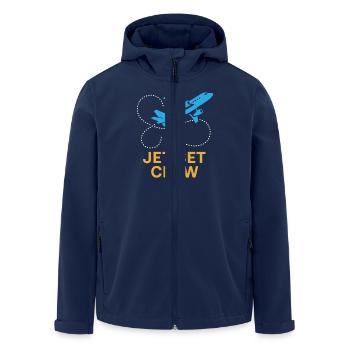 Flight Attendant Cabin Crew Life Aviation - Men’s Recycled Softshell Jacket by Stanley/Stella - navy - Front - AI Model Male 185 light (185cm)
