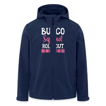 Bunco Player Gift Bunco Evening Dice - Men’s Recycled Softshell Jacket by Stanley/Stella - navy - Front - AI Model Male 185 light (185cm)