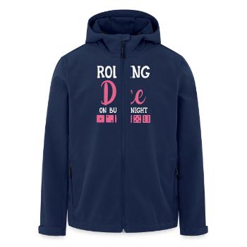 Bunco Gift Bunco Player Dice Game Evening - Men’s Recycled Softshell Jacket by Stanley/Stella - navy - Front - AI Model Male 185 light (185cm)