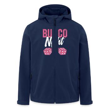 Bungo Night Game Night Dice - Men’s Recycled Softshell Jacket by Stanley/Stella - navy - Front - AI Model Male 185 light (185cm)