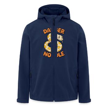Danger Noodle – Funny Snake Design - Men’s Recycled Softshell Jacket by Stanley/Stella - navy - Front - AI Model Male 185 light (185cm)