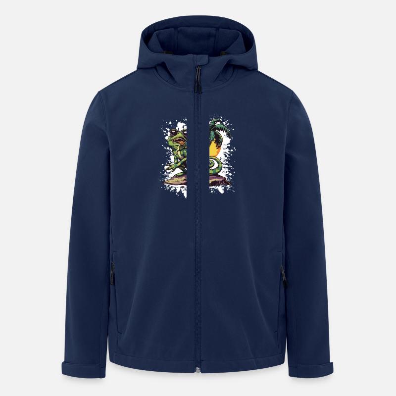 Vacances d’été Chameleon - Veste softshell homme en polyester recyclé Stanley/Stella - marine