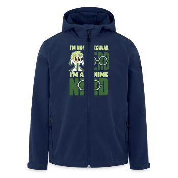Anime Manga Otaku Kawaii Japan Cosplay Comic - Recycelte Männer Softshell-Jacke von Stanley/Stella - Navy - Vorne - AI Model Male 185 light (185cm)