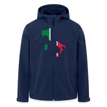 Italy - Recycelte Männer Softshell-Jacke von Stanley/Stella - Navy - Vorne - AI Model Male 185 light (185cm)