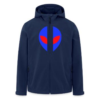 Alien - Recycelte Männer Softshell-Jacke von Stanley/Stella - Navy - Vorne - AI Model Male 185 light (185cm)