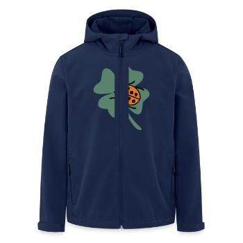 Horseshoes, luck, clover, ladybug - Men’s Recycled Softshell Jacket by Stanley/Stella - navy - Front - AI Model Male 185 light (185cm)