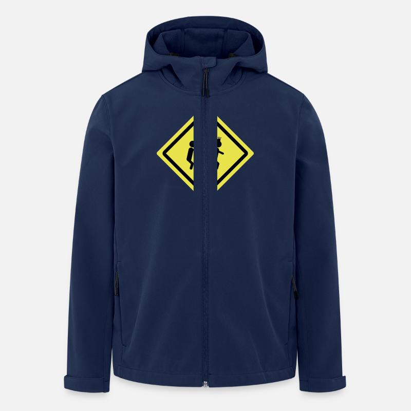 party train roadsign - Men’s Recycled Softshell Jacket by Stanley/Stella - navy