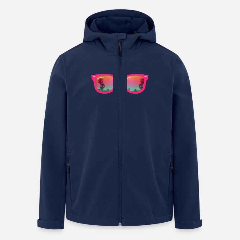 Lunettes de soleil d'été - Veste softshell homme en polyester recyclé Stanley/Stella - marine