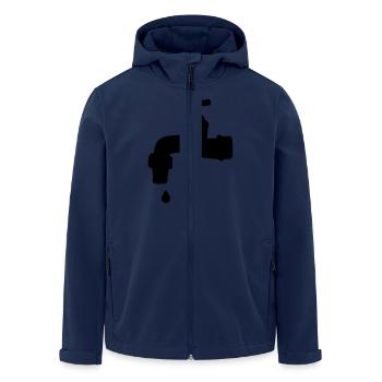 Water tap - Men’s Recycled Softshell Jacket by Stanley/Stella - navy - Front - AI Model Male 185 light (185cm)