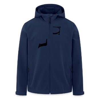 Stunt Scooter in Action Rider Scoot - Recycelte Männer Softshell-Jacke von Stanley/Stella - Navy - Vorne - AI Model Male 185 light (185cm)