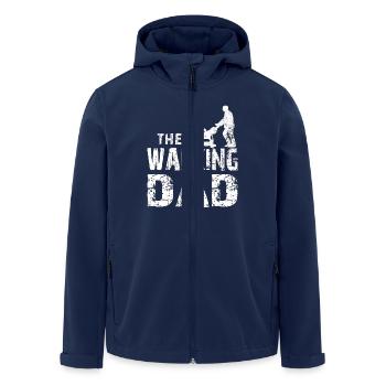 Walking DAD - Recycelte Männer Softshell-Jacke von Stanley/Stella - Navy - Vorne - AI Model Male 185 light (185cm)